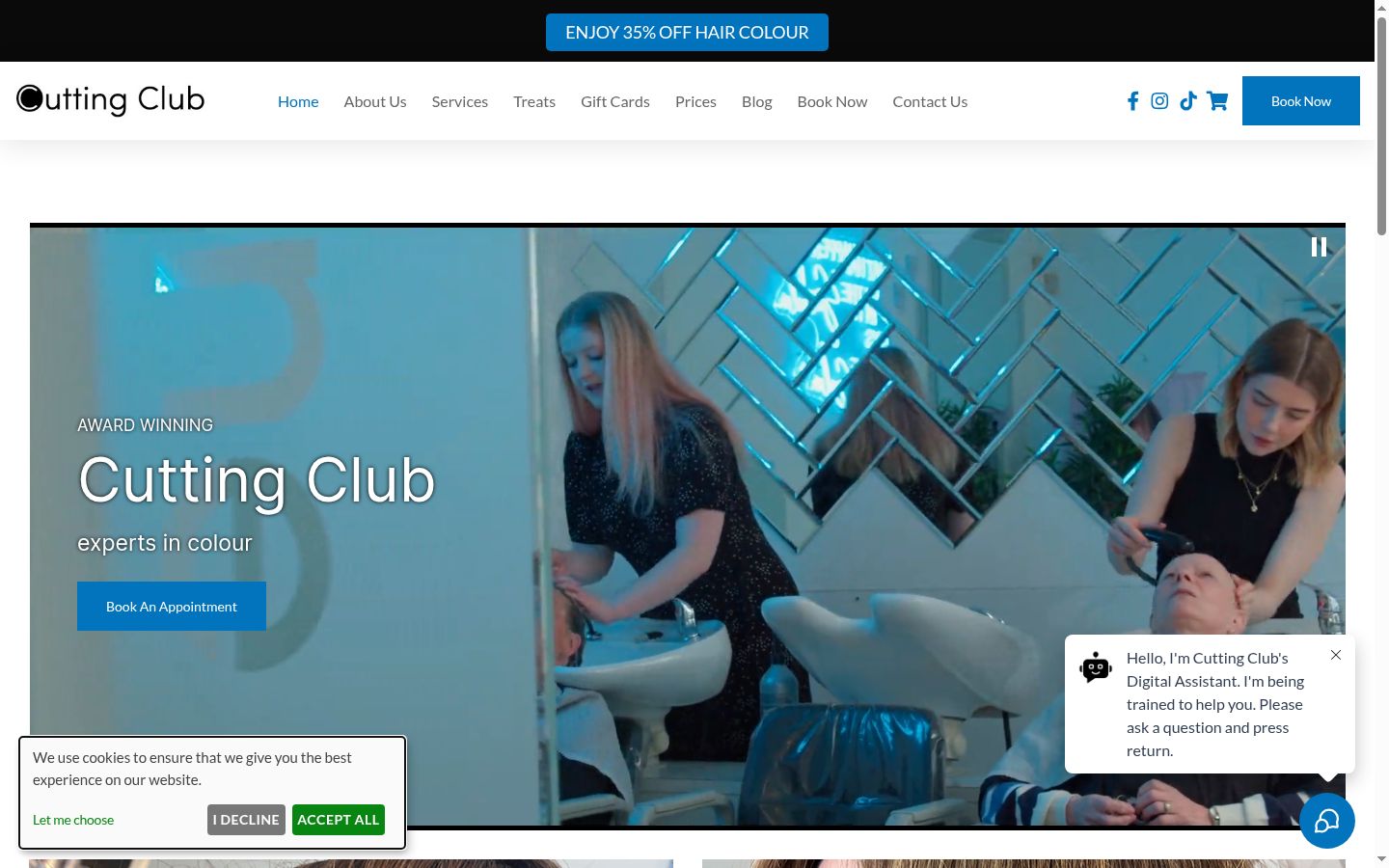 Screenshot van de toestemmingsbanner zoals getoond vóór enige interactie