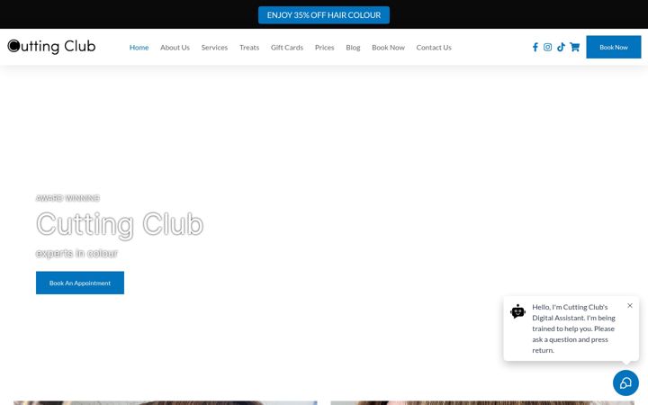 Screenshot of cuttingclub.co.uk