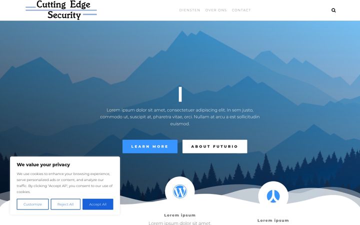Screenshot of cuttingedgesecurity.nl