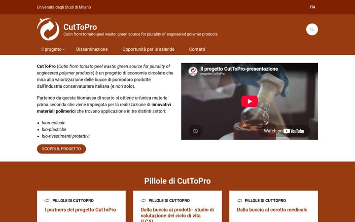 Screenshot of cuttopro.unimi.it