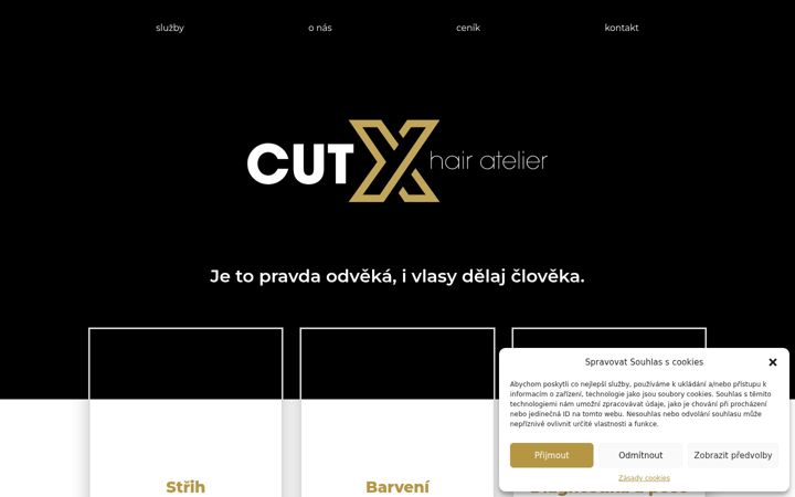 Skärmbild av cutx.cz