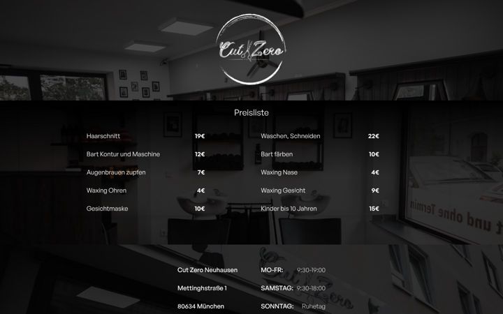 Screenshot of cutzero.de