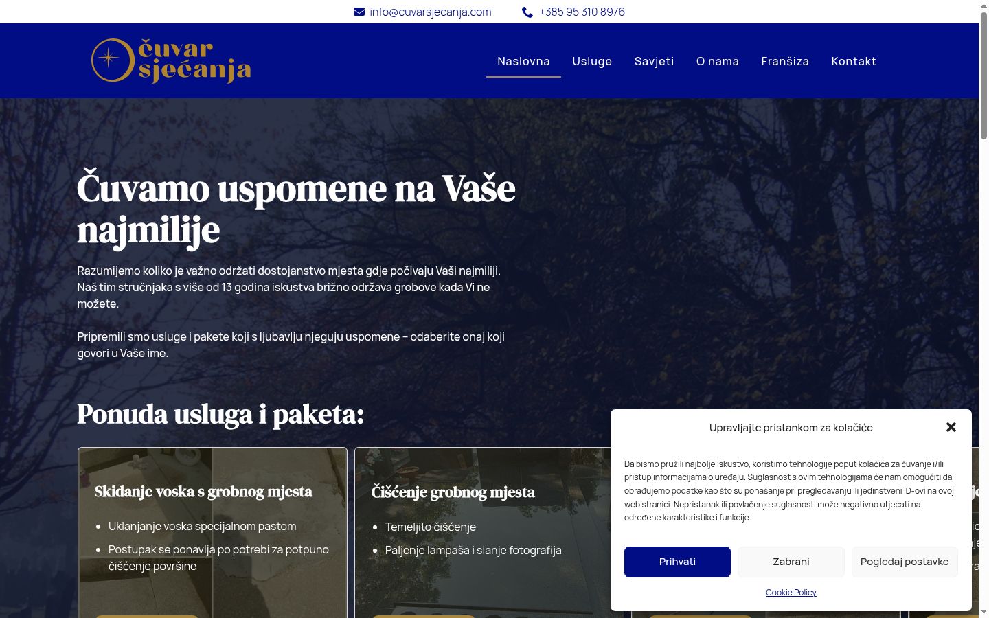 Snímka obrazovky banera súhlasu zobrazeného pred akoukoľvek interakciou