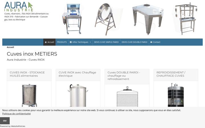 Screenshot of cuve-inox.eu