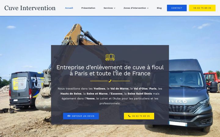 Screenshot van cuve-intervention.fr