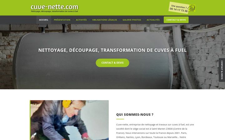 Screenshot of cuve-nette.com