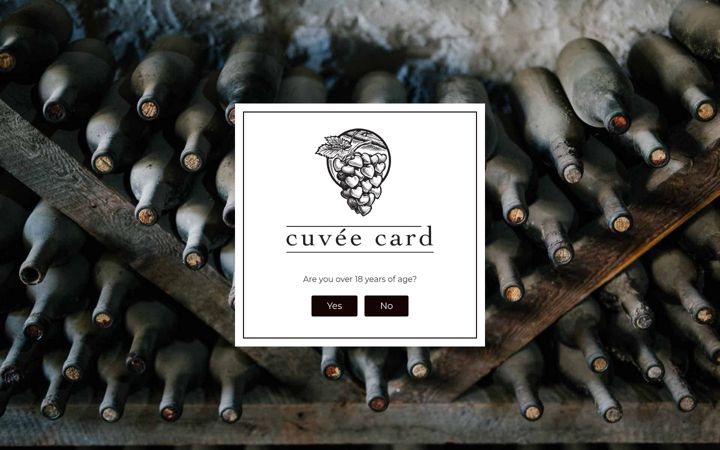 Screenshot of cuveecard.com