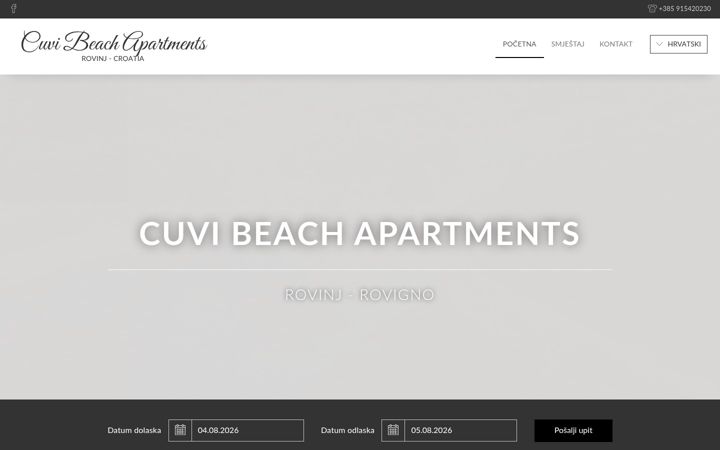 Screenshot of cuvi-rovinj.com