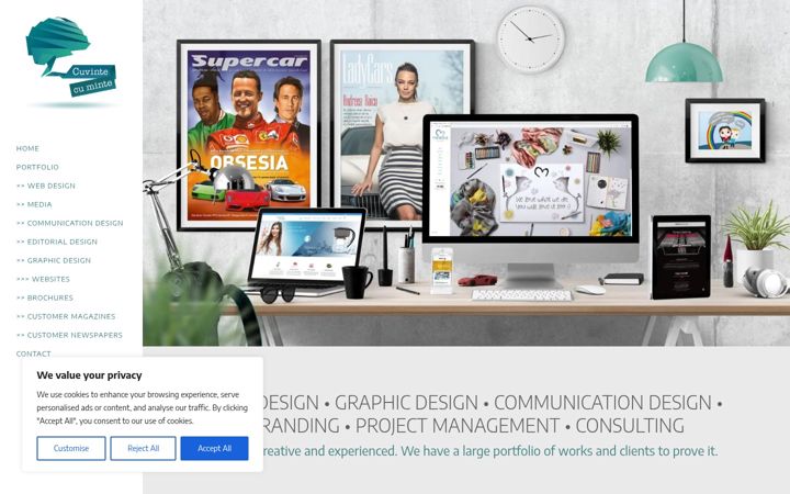 Screenshot of cuvintecuminte.ro