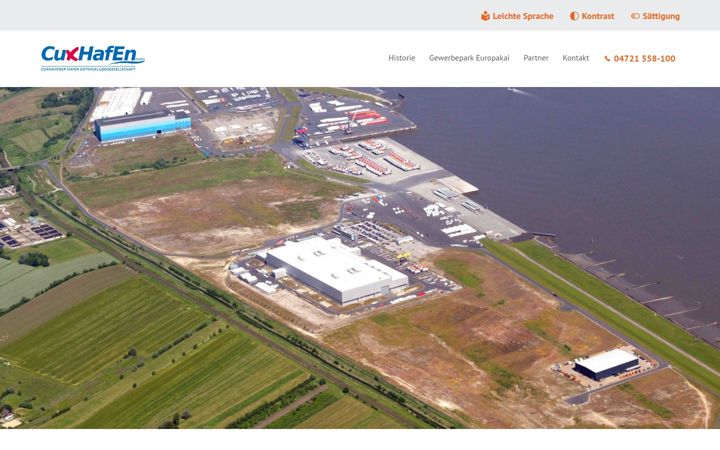 Screenshot of cuxhafen-gmbh.com