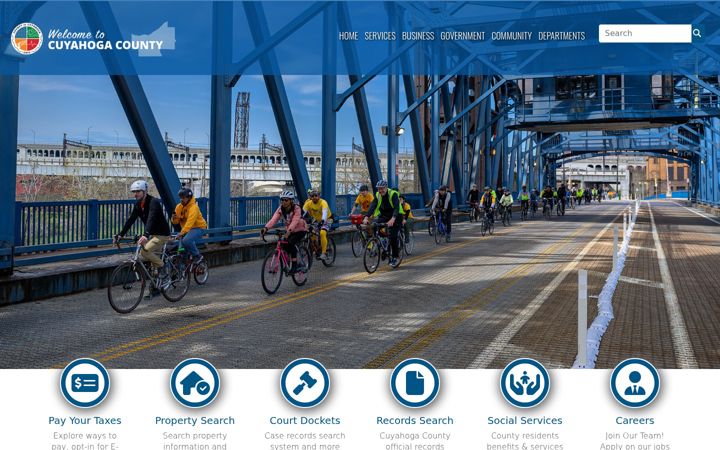 Screenshot of cuyahogacounty.us