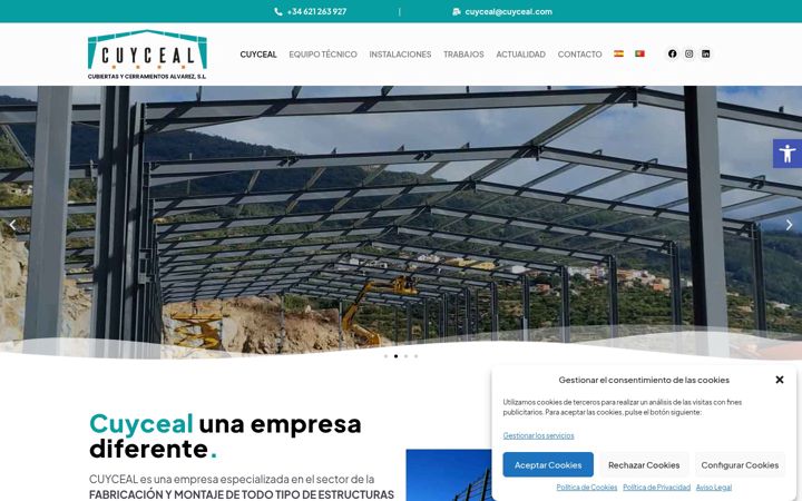 Screenshot of cuyceal.com