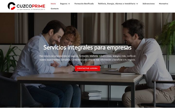 Screenshot of cuzcoprime.es