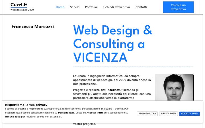 Screenshot of cuzzi.it