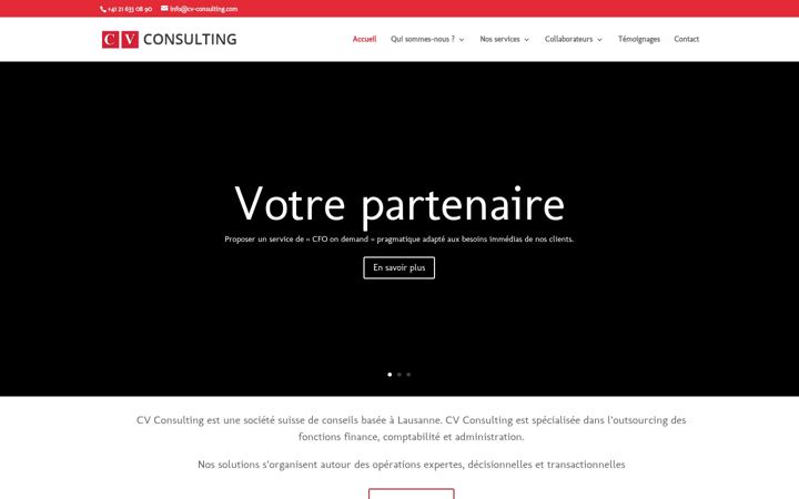 Screenshot of cv-consulting.com
