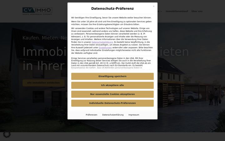 Screenshot of cv-immo.com