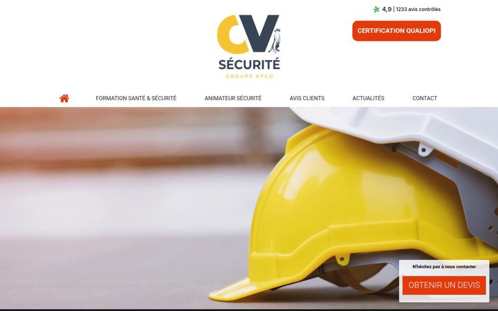 Screenshot of cv-securite-avis.com