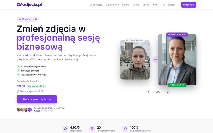Screenshot of cv-zdjecia.pl