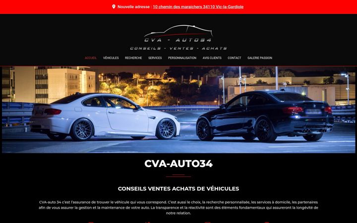 Screenshot of cva-auto34.com
