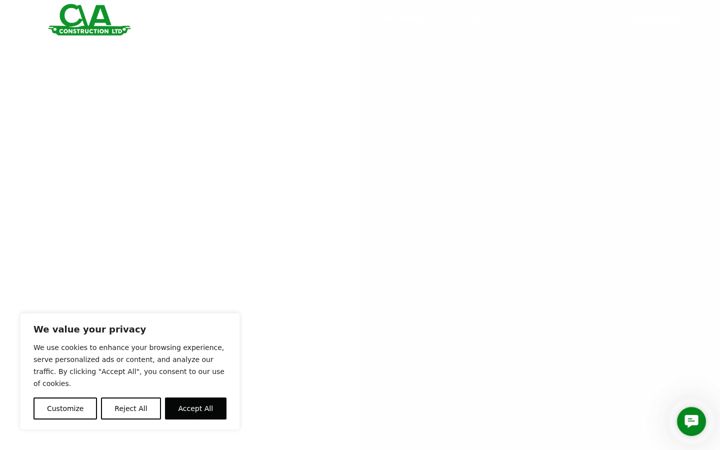 Screenshot von cvaconstructionltd.co.uk