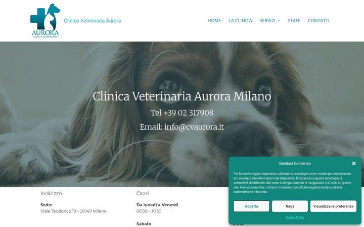 Screenshot of cvaurora.it