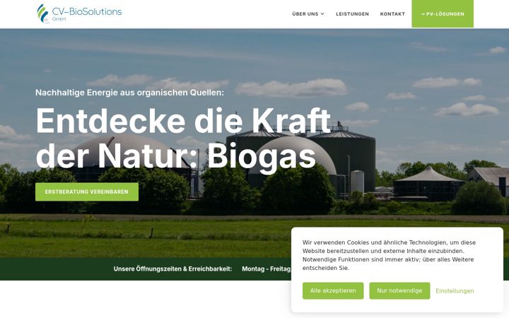Screenshot of cvbiosolutions.de