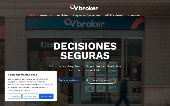 Screenshot of cvbroker.es