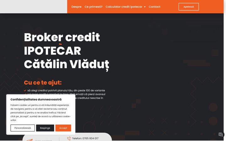 Screenshot of cvbroker.ro