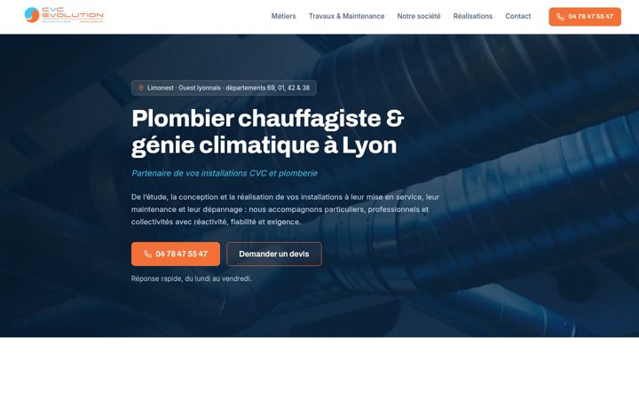 Screenshot van cvc-evolution.fr