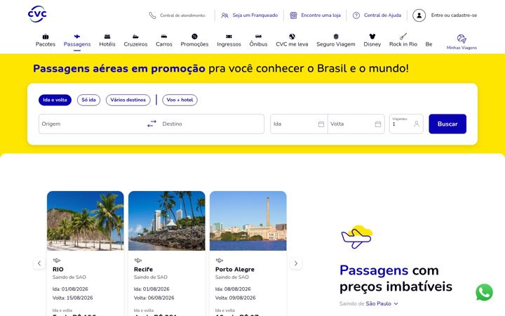 Zrzut ekranu cvc.com.br