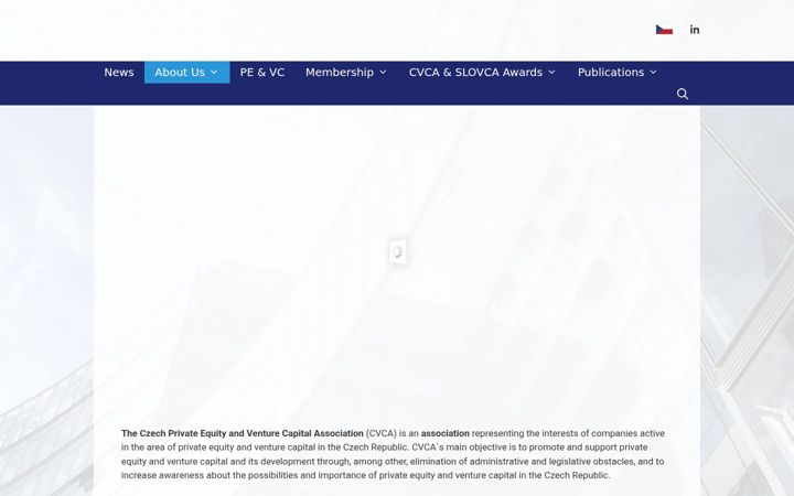 Screenshot van cvca.cz