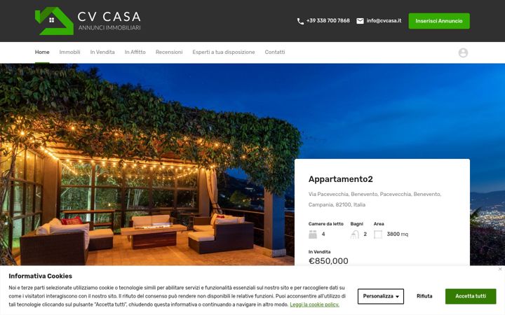 Skjermbilde av cvcasa.it