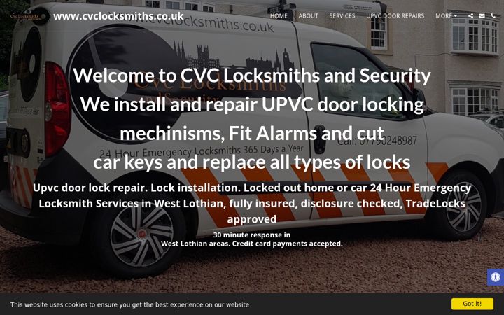 Screenshot von cvclocksmiths.co.uk