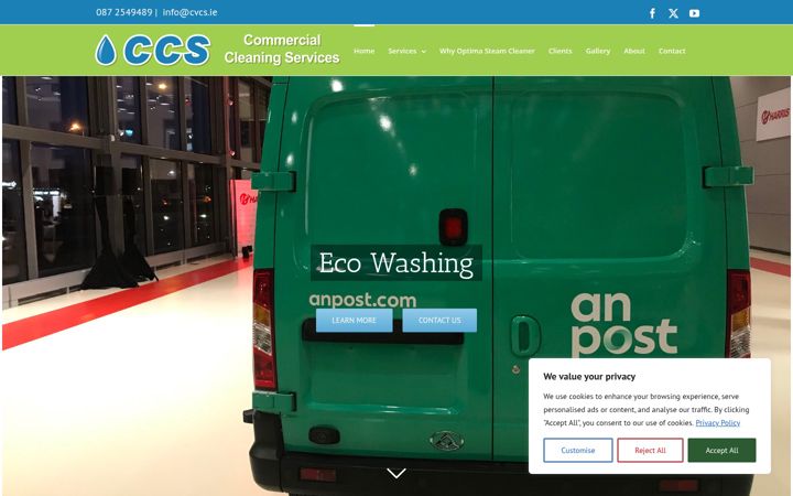 Screenshot of cvcs.ie