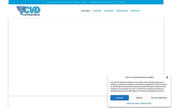 Screenshot van cvd-assainissement.fr