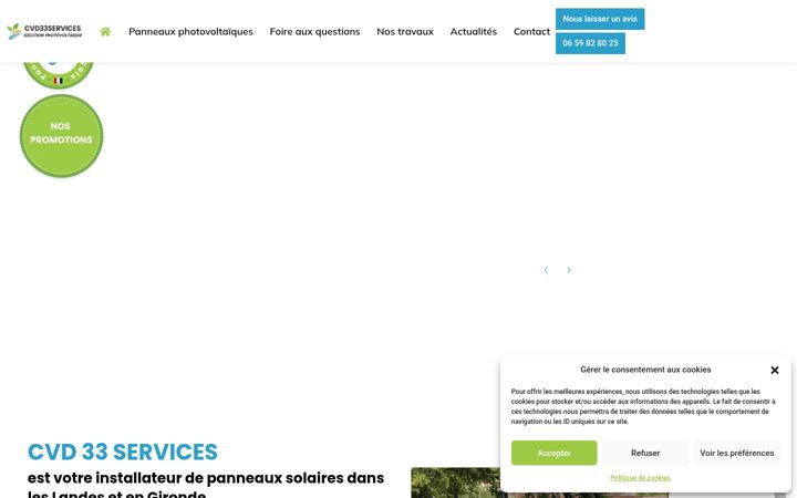 Screenshot van cvd33services.fr