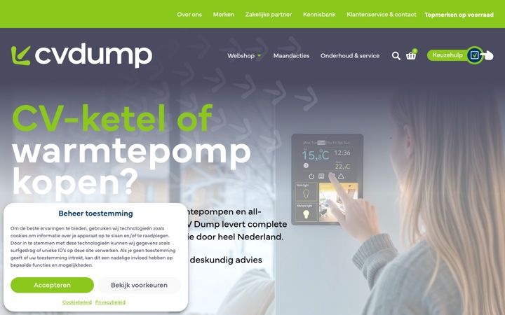 Screenshot of cvdump.nl