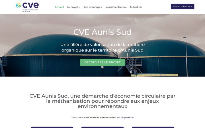 Screenshot of cve-aunis-sud.fr