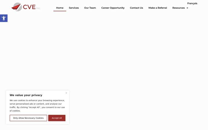 Screenshot of cve.ca