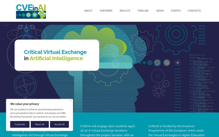 Screenshot of cveinai.eu