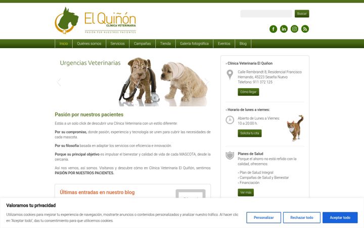 Screenshot of cvelquinon.es