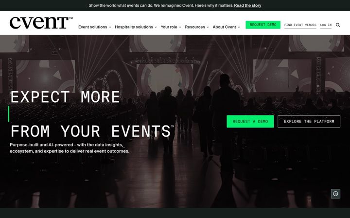 Screenshot of cventevents.com