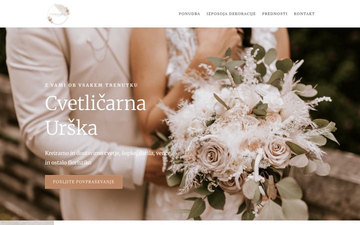 Screenshot di cvetlicarna-urska.si