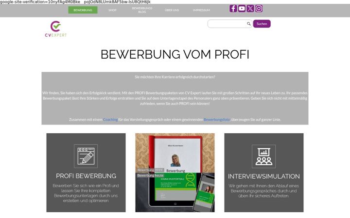 Screenshot of cvexpert.de