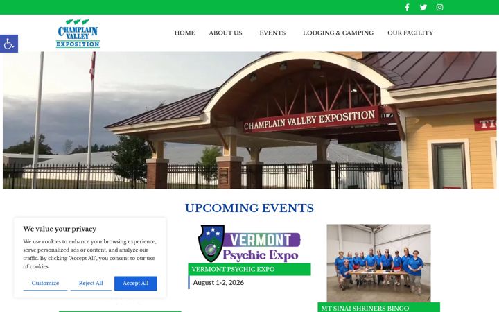 Screenshot von cvexpo.org
