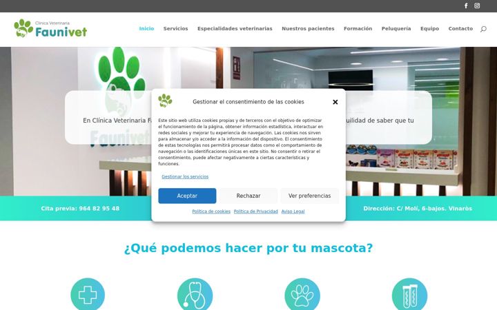 Screenshot of cvfaunivet.es