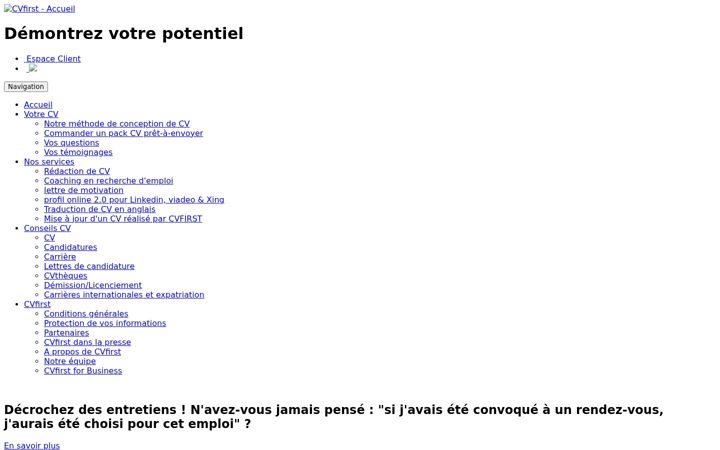 Screenshot of cvfirst.fr