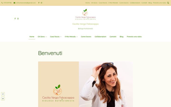 Skjermbilde av cvfnutrizionistaroma.it