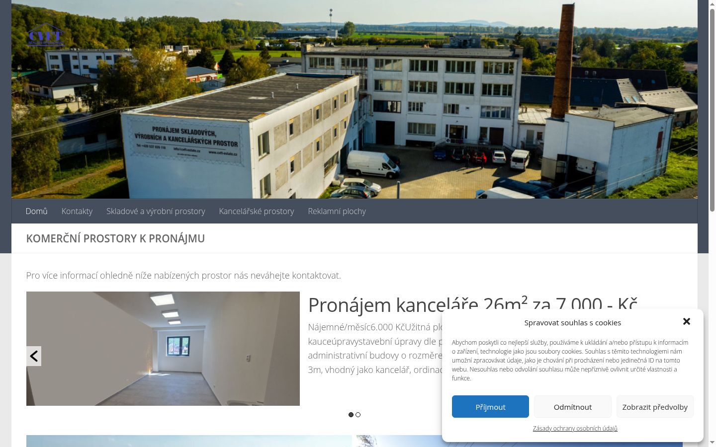 Snímka obrazovky banera súhlasu zobrazeného pred akoukoľvek interakciou
