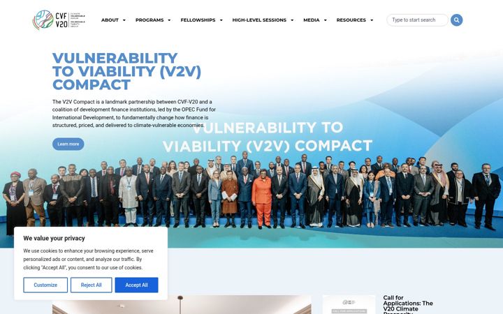 Screenshot of cvfv20.org